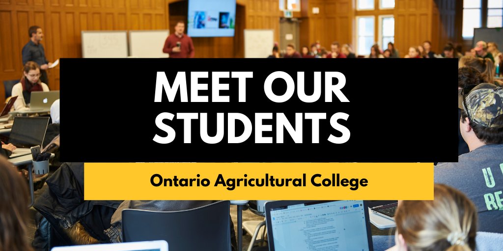 Meet our undergrad students! Learn more about what it’s like to be a student at <a href="/UofGuelphOAC/">Ontario Agricultural College</a>! 🧑‍⚕️👨‍💼

With endless opportunities, everyone has a unique pathway. Read about their experiences: bit.ly/3Jw8yJG 🎒🏫

#OntEd #Agriculture #Guelph #studentlife