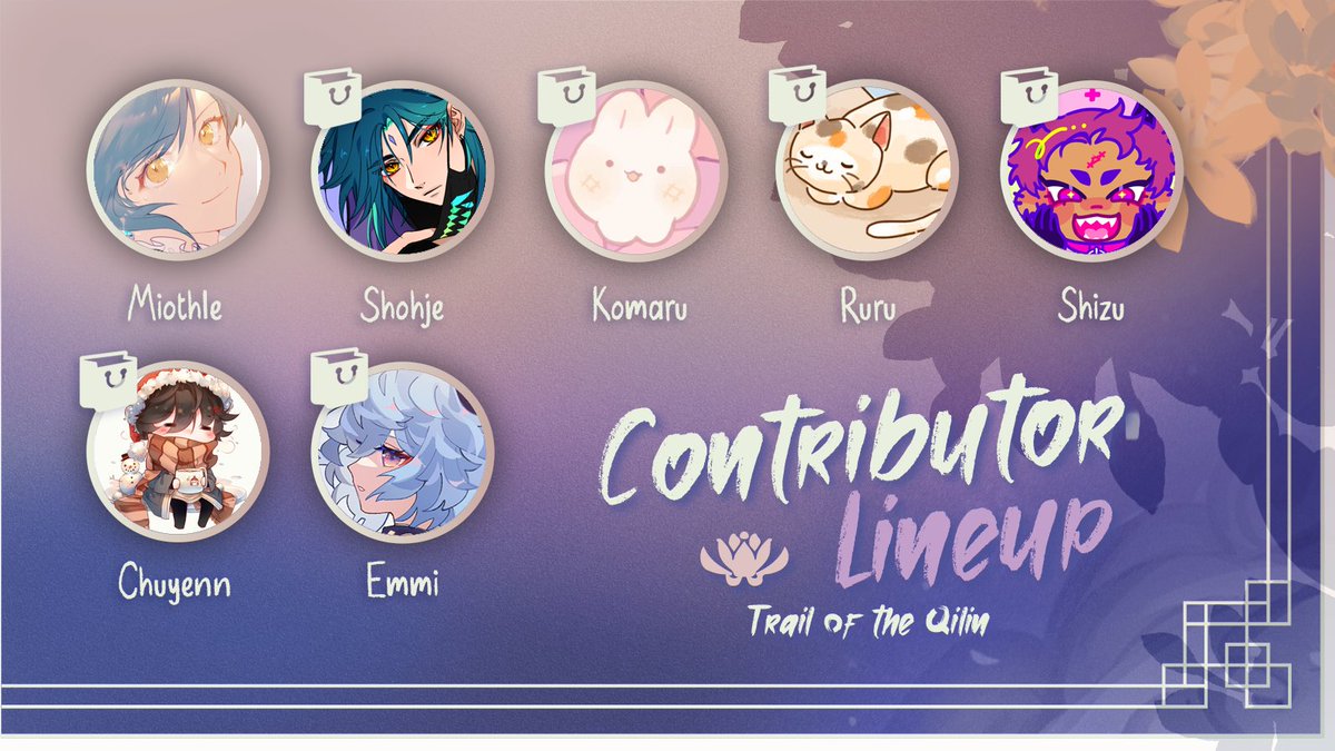 🌨️ 𝐂𝐎𝐍𝐓𝐑𝐈𝐁𝐔𝐓𝐎𝐑 𝐋𝐈𝐍𝐄𝐔𝐏 🌨️

We are thrilled to announce our talented and wonderful contributors! 

(Part 1/2)