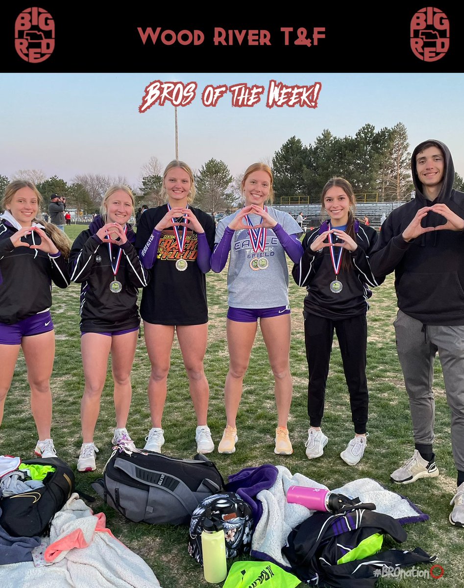 For the 1st time EVER.. BROs of the Week #BROnation⭕️

Wood River T&amp;F! Nice work at the Central Nebraska T&amp;F Championships!