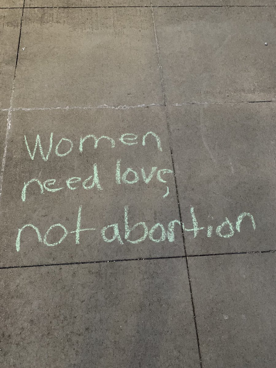 uaSFL's tweet photo. For our last meeting of the semester last night we chalked on campus. We wrote pro life messages and provided contact info for our local pregnancy resource center and women’s clinic!!!! https://t.co/6aKMi3mxWn