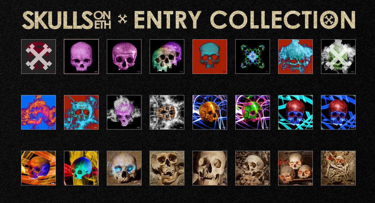 Last call to choose your favourite piece from our entry-collection on <a href="/opensea/">OpenSea</a>, which will be de-listed on may 2nd.⏰

➡️opensea.io/SkullsOnETH

Dont miss this early opportunity to save your very own <a href="/SkullsOnETH/">SkullsOnETH</a>!

More infos?
➡️discord.gg/Sf9P5u99Nx