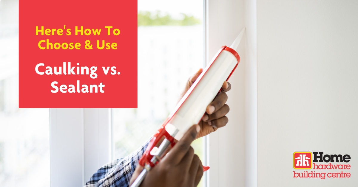 Caulking &amp; sealant are both used to fill gaps &amp; cracks, so they are the same right? Not quite! You need to match the right product &amp; right application to achieve a durable seal. 

Learn more here: homehardware.ca/en/buying-guid…...