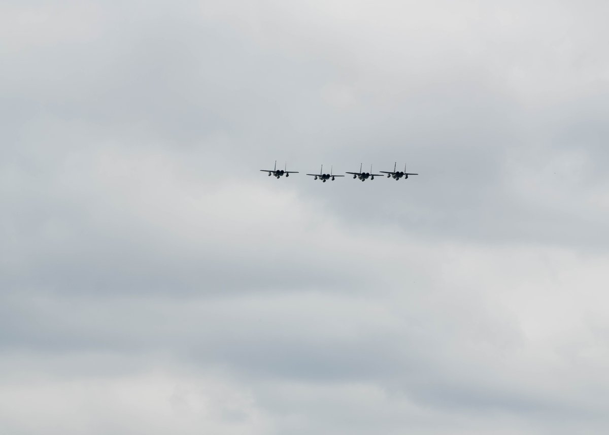 #EndOfAnEra 🦅

Today we bid farewell to our #F15C fleet. The Eagles will begin a new chapter of service in their careers as they return to the US to continue flying in the <a href="/AirNatlGuard/">Air National Guard</a>. 

#WeAreLiberty #OwnTheSkies #F15 #Eagle

<a href="/HQUSAFEAFAF/">USAFE-AFAFRICA</a> <a href="/usairforce/">U.S. Air Force</a> <a href="/US_EUCOM/">U.S. European Command</a> <a href="/NATO/">NATO</a>