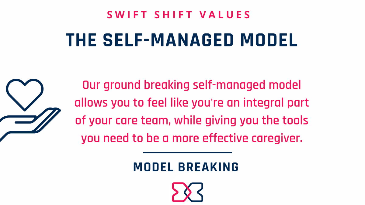 swiftshifthc's tweet image. Work when you want, where you want. With #SwiftShift&apos;s innovative self-managed model, you can take charge of your career in a way that works for YOU. 

We are passionate about supporting our #nurses + #caregivers on your journey and helping you achieve your dreams.