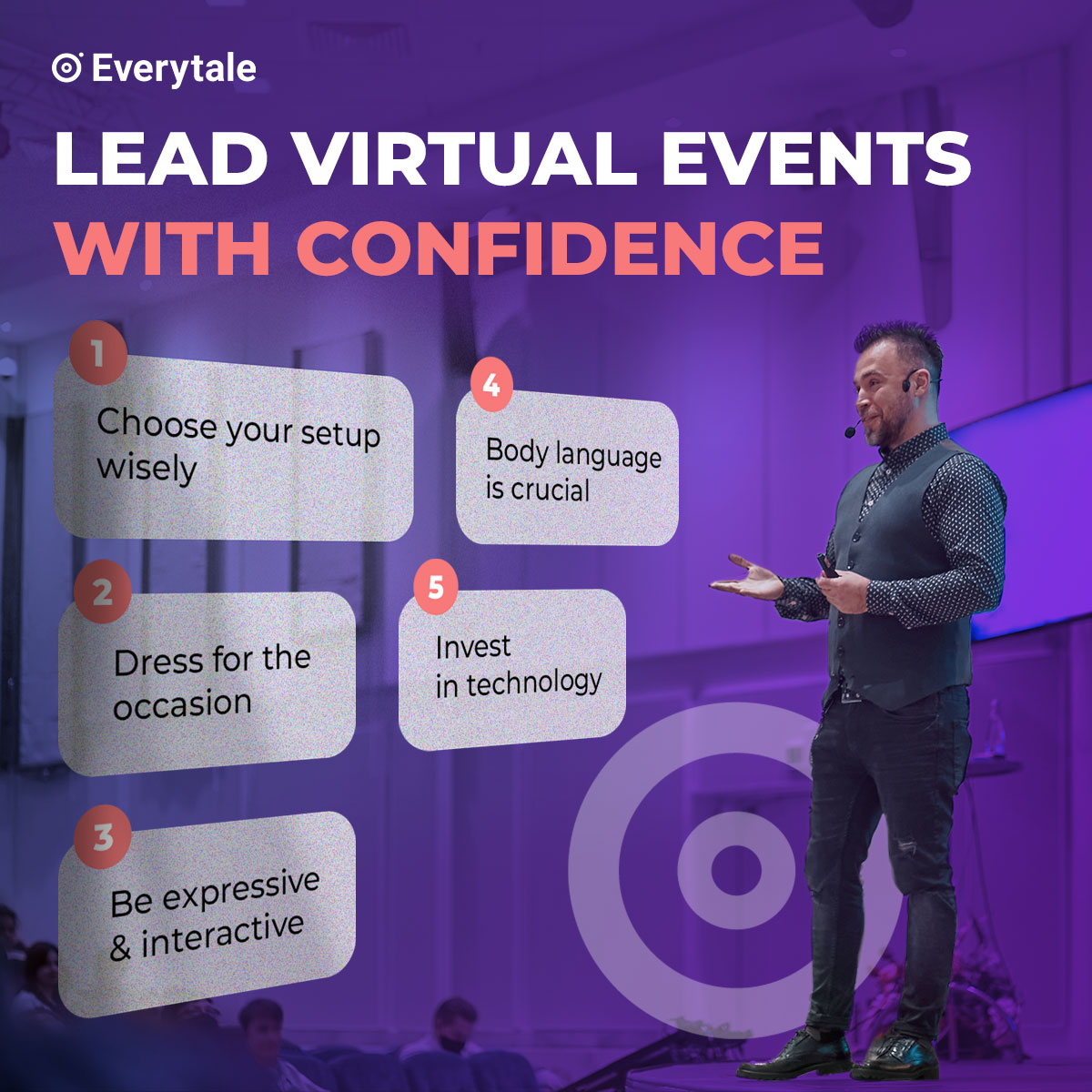 #Virtualconference fatigue and WFH distractions affect attendees' focus on #virtualpresentations. How do you read a room from a distance and encourage attendees to listen?
Learn to lead your #virtualevents like a pro in <a href="/Everytaleevents/">Everytale</a> latest blog post!

everytale.net/blog/virtual-e…