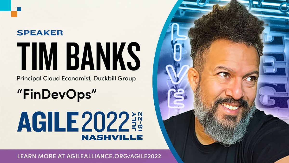 AgileAlliance's tweet photo. Working with #DevOps in the financial sector? Don’t miss “FinDevOps,” an #Agile2022 Accelerating Products track session from Tim Banks of the @DuckbillGroup.
View the full program and register today: https://t.co/4iPVIT3sAz
#Agile #AgileDevOps #FinDevOps https://t.co/MUzPZPsSIt