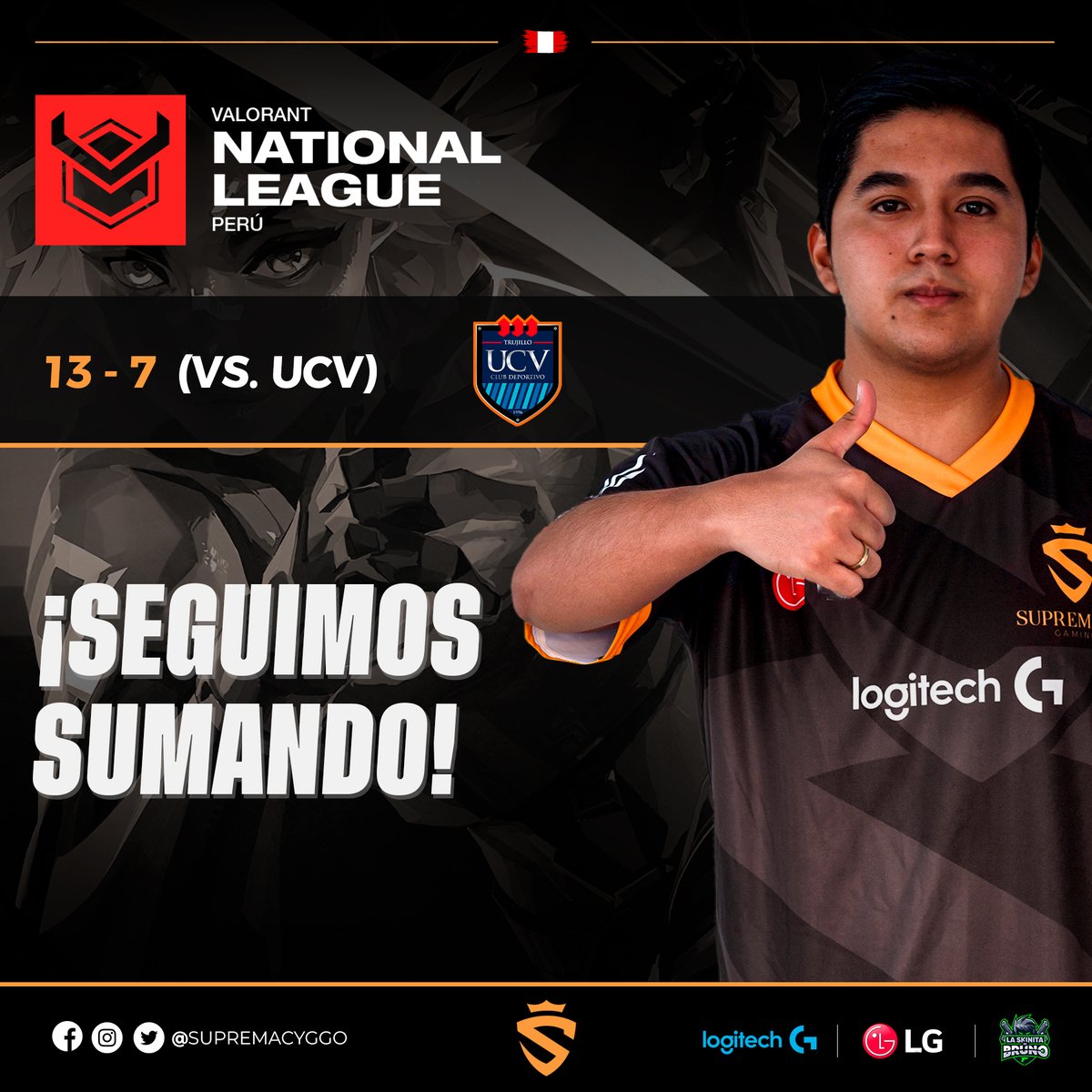 supremacyggo's tweet photo. Suprem@s 👑!

Con esta victoria nos ponemos 3 a 0 en la tabla, la próxima semana tenemos fecha doble contra @FantasyGTeam y @Cataclysmtto 🔥. 

Gracias a todos por el apoyo en la transmisión de hoy. Los esperamos la próxima semana 👊. 

#GoSupremacy https://t.co/xlq3B7jN2c