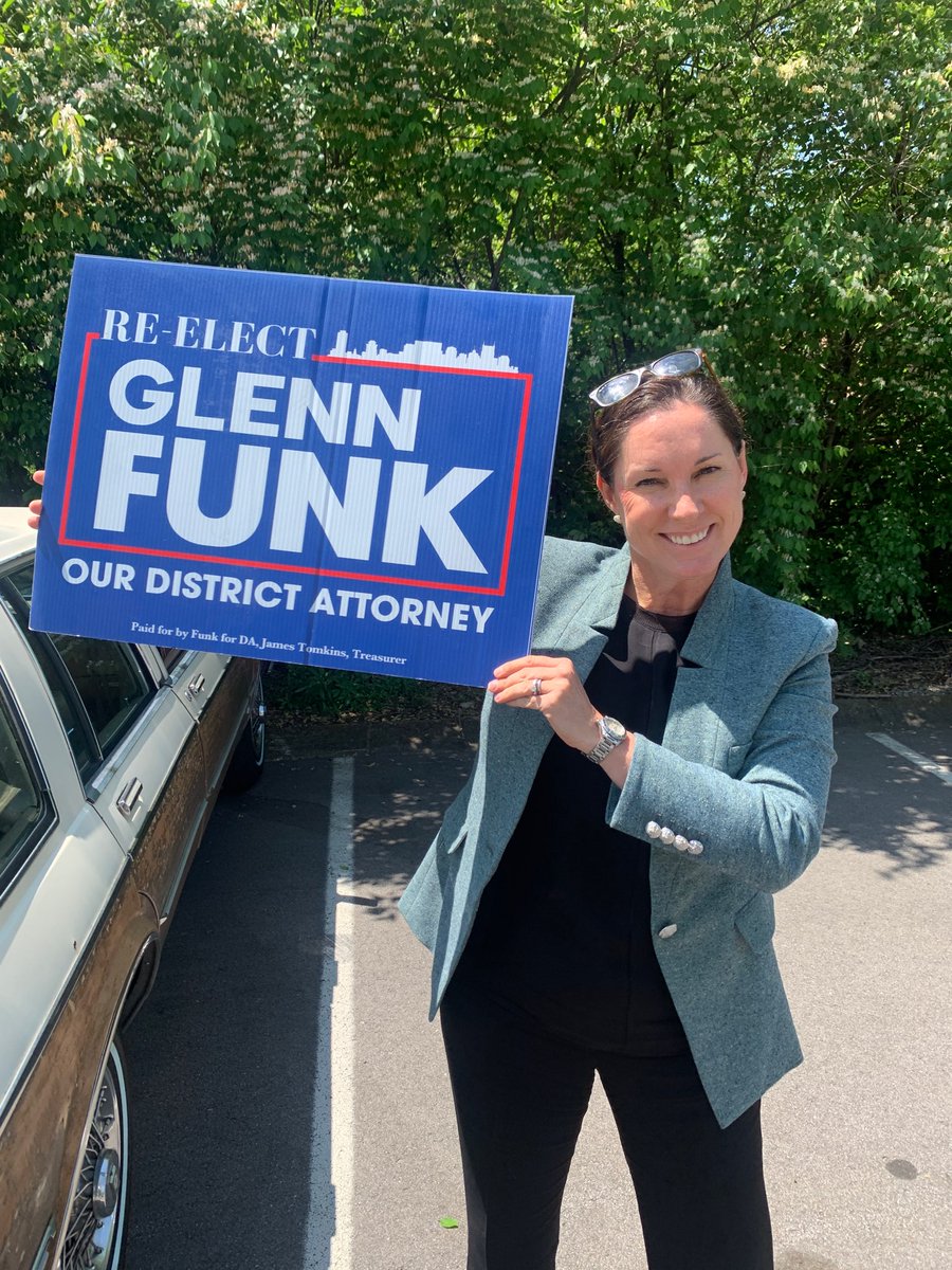 VoteGlennFunk's tweet photo. Glenn Funk supporter Kate Rosenthal made sure she voted for District Attorney Funk today!! https://t.co/DCb8HHoLme