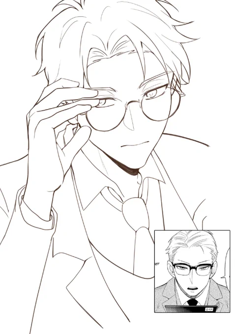 wip loid with glasses except i cant draw him lol 