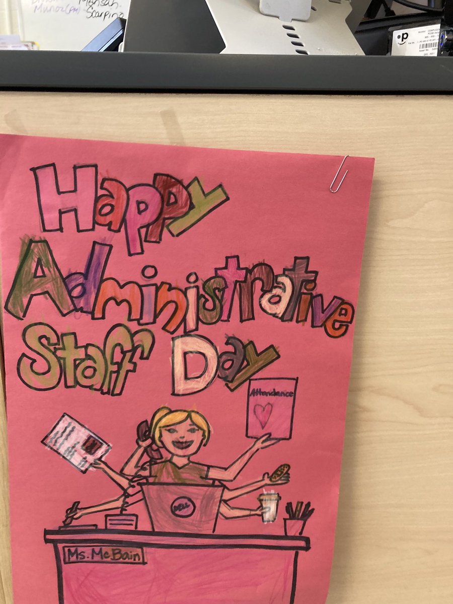Happy Administrative Professionals’ Day.  <a href="/SWCPublicSchool/">Sir Winston Churchill Public School</a> we appreciate you Mrs. McBain.  You do so much for us. You are so amazing!