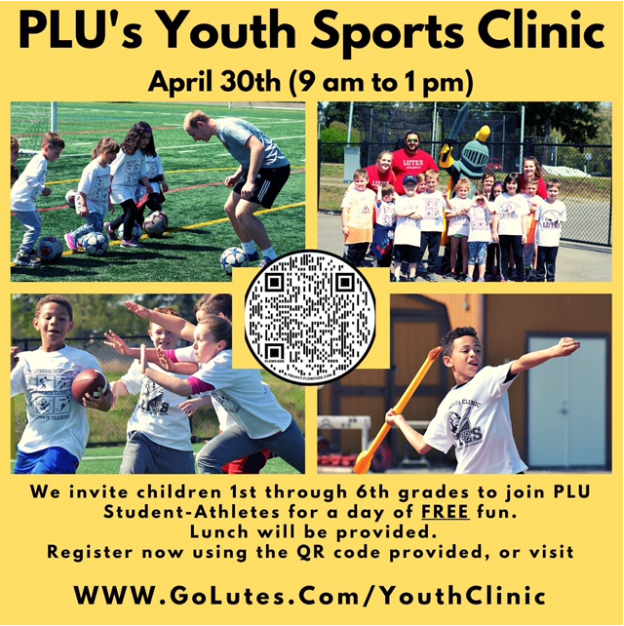 PLU | ARTS (@plu_arts) on Twitter photo Just heard about <a href="/golutes/">PLU Athletics</a> Youth Camp this Saturday - looks so fun for kids! goLutes.com/YouthClinic Just heard about <a href="/golutes/">PLU Athletics</a> Youth Camp this Saturday - looks so fun for kids! goLutes.com/YouthClinic