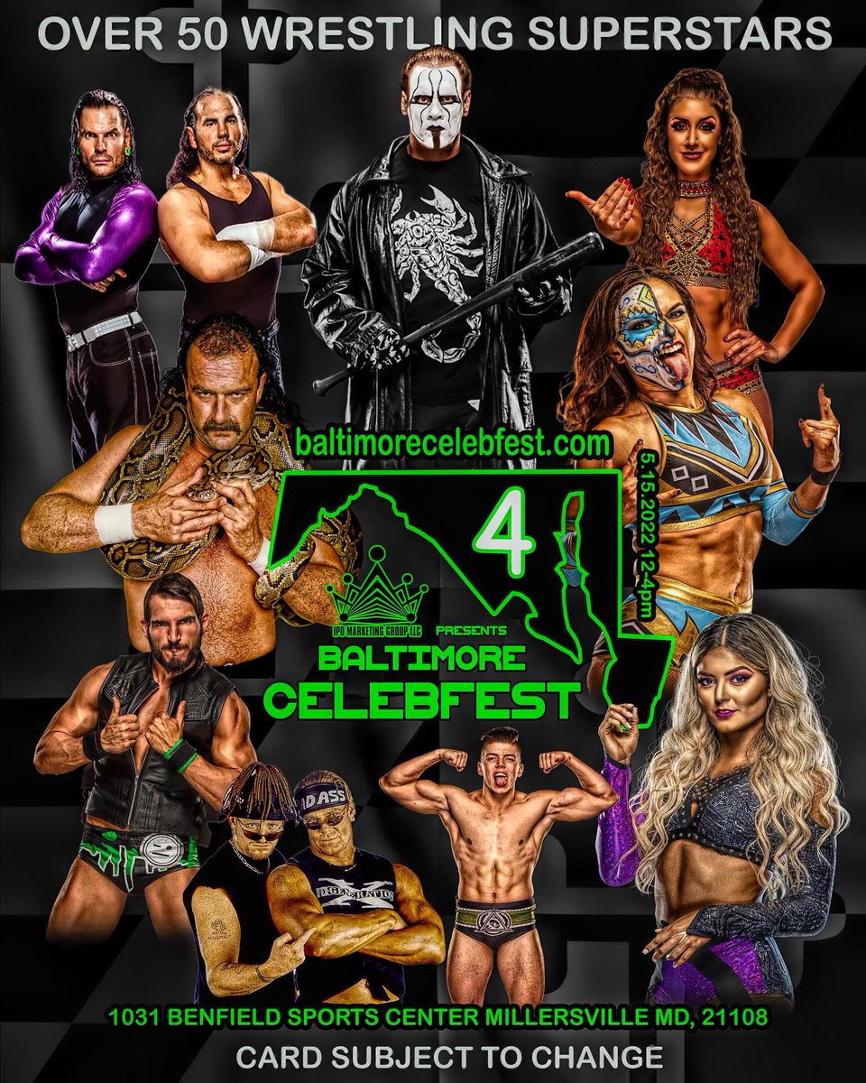 <a href="/BaltCelebfest/">BaltimoreCelebfest</a> 5/15.. over 50 wrestling superstars!! Tickets available!! baltimorecelebfest.com