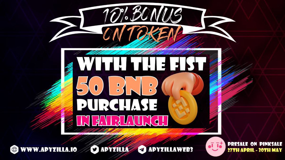 apyzilla's tweet photo. @pinkecosystem @CNTOKEN_io @WhaleCoinTalk @chinapumprocket 

https://t.co/3aMqest8tN

#cryptocurrency #BTC #MoveToEarn #titano #DeFi #BNB #GameFi https://t.co/cohQEAcHiz