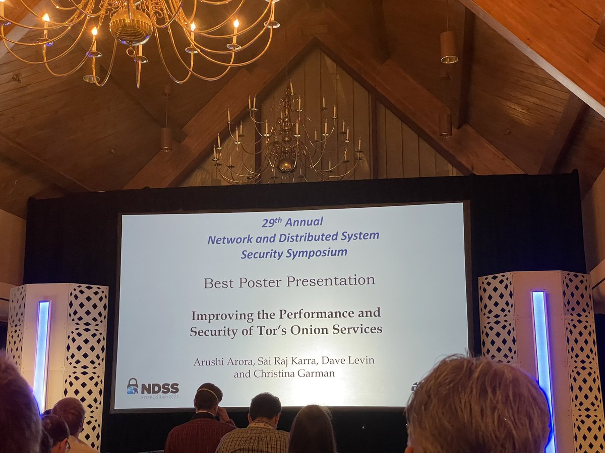 Arushi Arora (@arushi1250) on Twitter photo First in-person conference done right! #NDSS2022
Honored <a href="/NDSSSymposium/">NDSS Symposium</a>!
Thanking <a href="/CryptoGPS/">Christina Garman</a> <a href="/PurdueCS/">Purdue Computer Science</a>! First in-person conference done right! #NDSS2022
Honored <a href="/NDSSSymposium/">NDSS Symposium</a>!
Thanking <a href="/CryptoGPS/">Christina Garman</a> <a href="/PurdueCS/">Purdue Computer Science</a>!