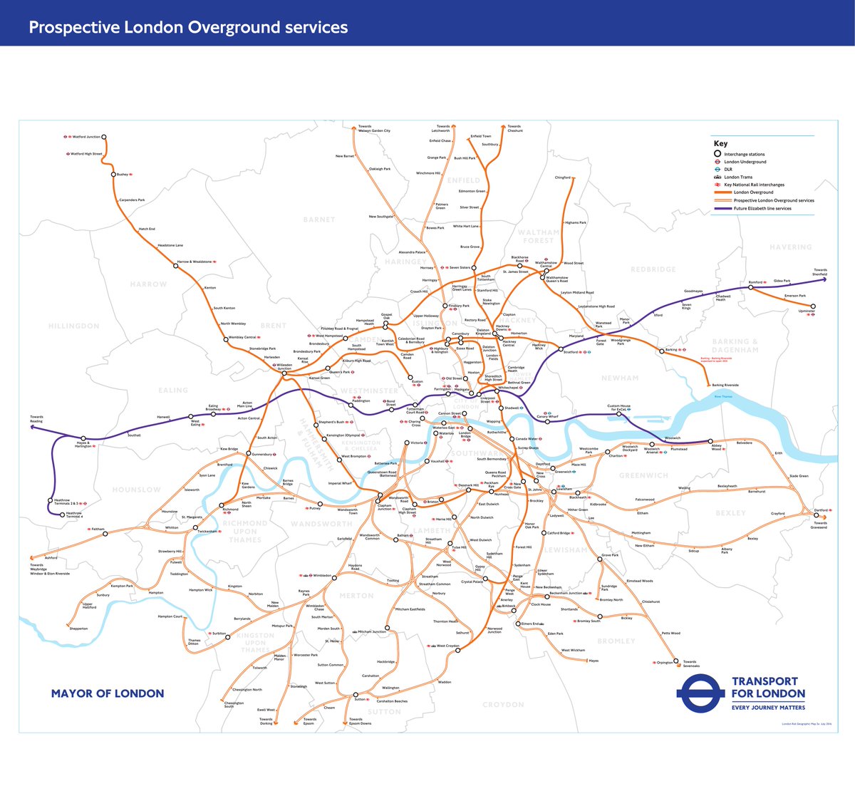 CLondoner92's tweet photo. Map of the proposed expansion of #TfL #London #Overground #railway services, published in September 2016.
https://t.co/eip4e0Leeh https://t.co/ZB3Xe7TooX