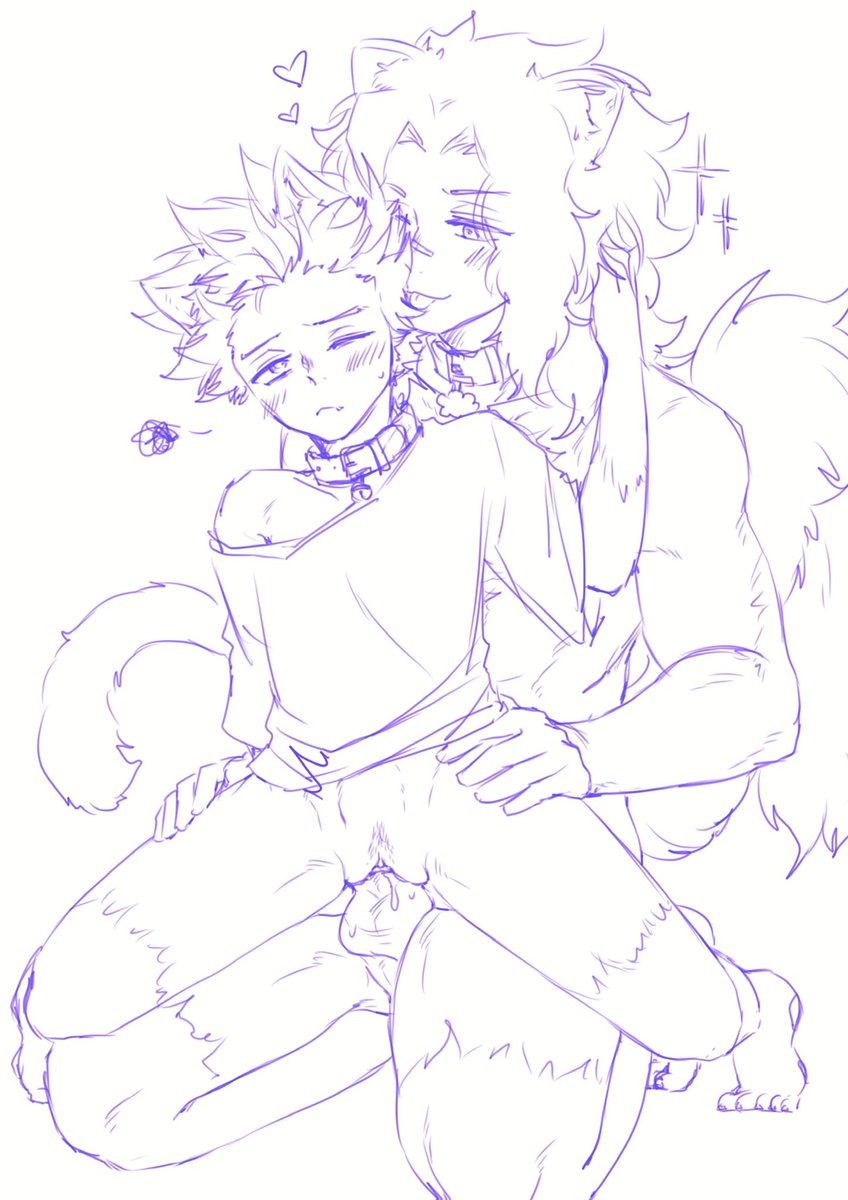 shiru_desu's tweet photo. 🔞 hybrid au oboroshin // well… the introduction ended up fine in the end 😂 🤍💜 https://t.co/iYMLelQXdm
