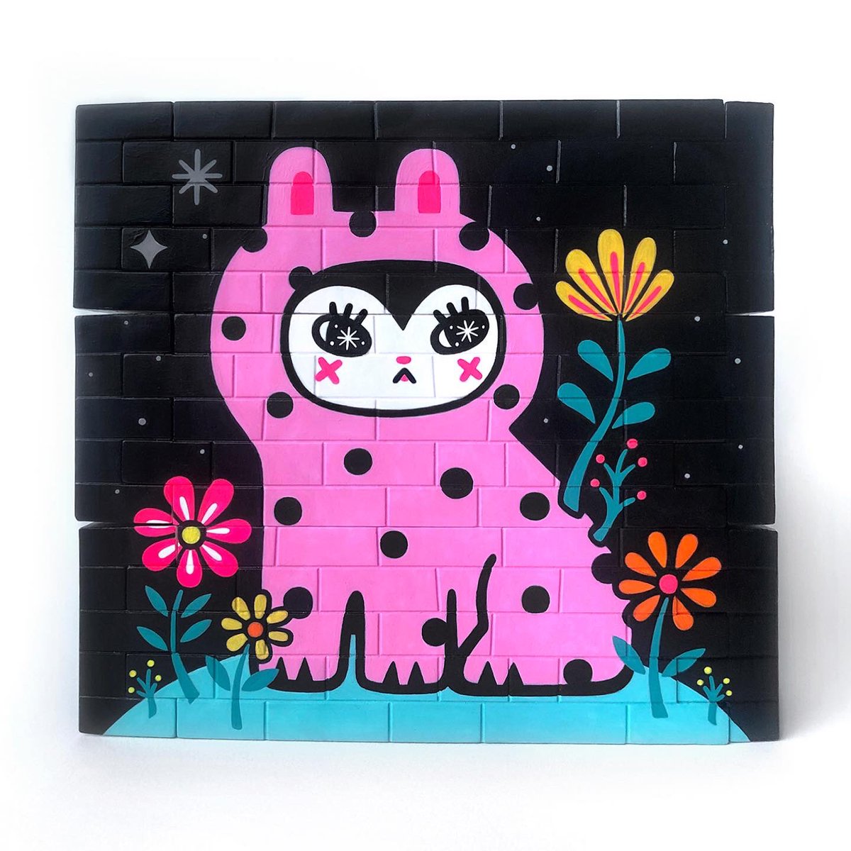 harlow_bear's tweet photo. “Bunny Blooms" for the upcoming @Mothership_HQ #Blockbusterz group show @_myplasticheart 🌸🐰🌸
…
Opens this Fri April 29th 6pm…Remaining pieces available online following week https://t.co/BFJcqAlqnZ https://t.co/4fH581msqF