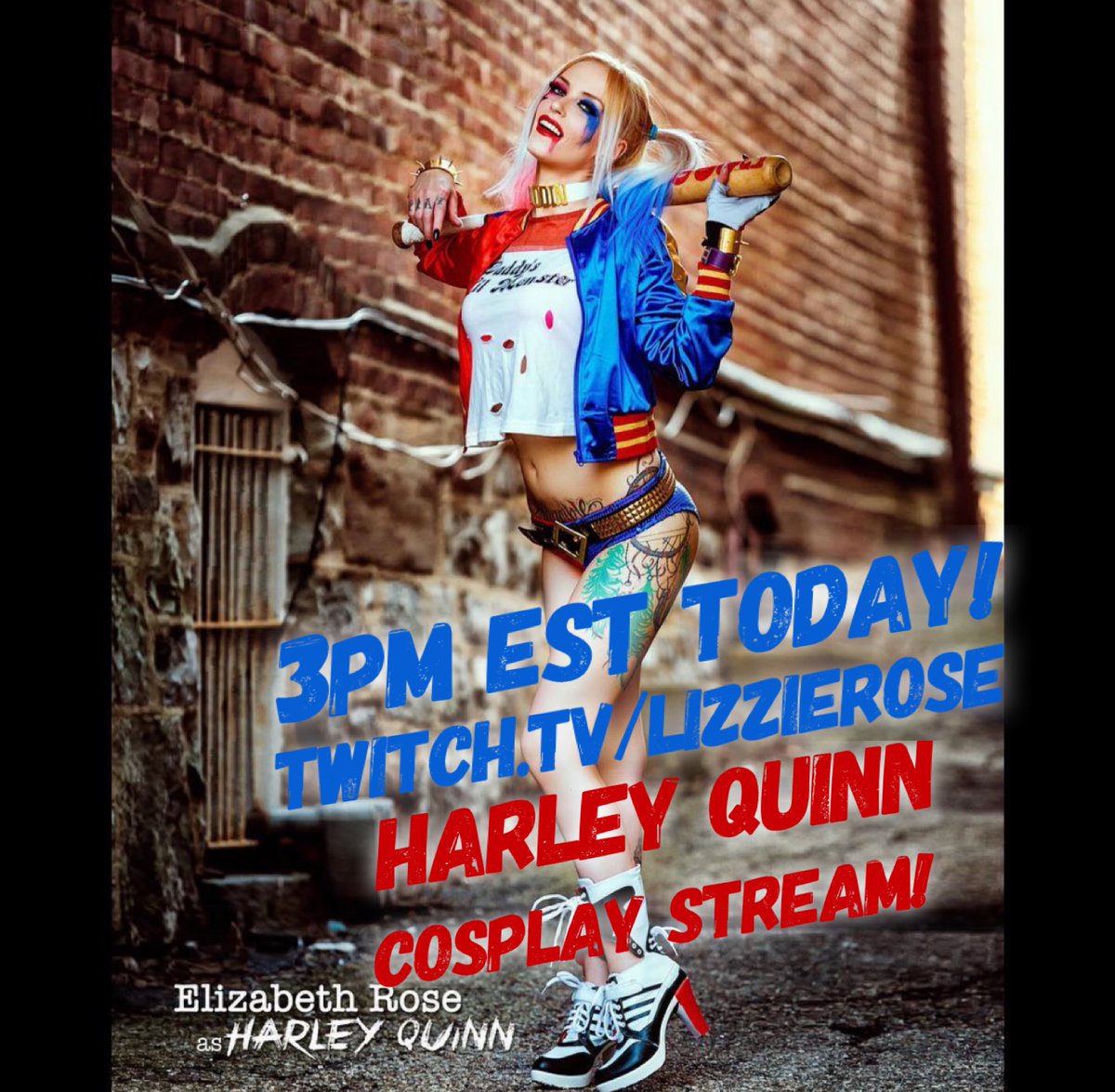 LizzieRoseGames's tweet photo. Live in one hour @ https://t.co/Da98RcStJf 🥰💙❤️ 
#gamer #gamergirl #cosplay #twitch #twitchaffiliate #MentalHealthAwareness #youmatter https://t.co/kWTtsx2ZZ0
