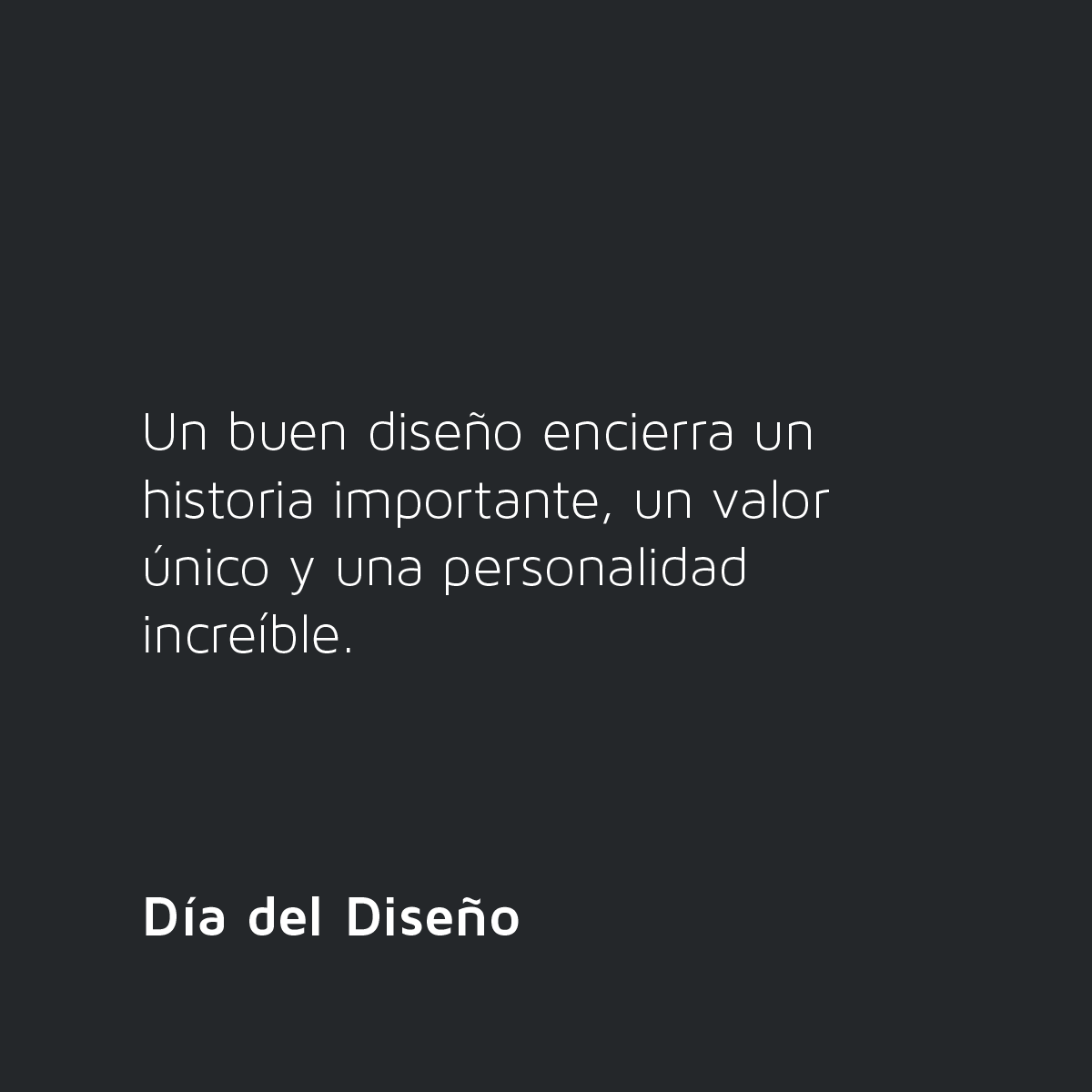 phicsndgraphics's tweet photo. Un buen diseño encierra un historia importante, un valor único y una personalidad increíble. 

Buen Día del Diseño https://t.co/AfNwDiLZpg