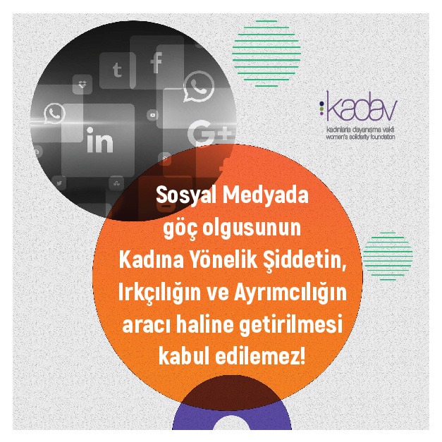 Feminist bir örgüt olarak KADAV, erkek şiddetinin karşısında olduğu gibi ırkçılığın ve yabancı düşmanlığının da karşısındadır. Son dönemde sosyal medyada en açık haliyle görünen nefret ve ayrımcılığın bu netliği bulandırmasına izin vermiyoruz.

Açıklamamızı okumak için ⤵️