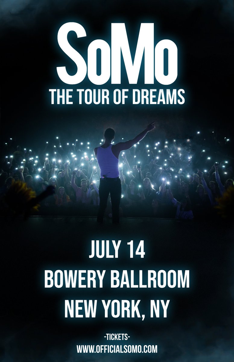 boweryballroom's tweet photo. *JUST ANNOUNCED*
7/14 @OfficialSoMo 
Tickets on sale Friday at 10
--> https://t.co/IjPi0AomI4 https://t.co/xyy7GZd1GU