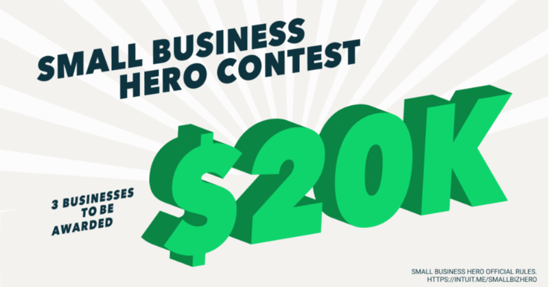 QuickBooks's tweet photo. Even heroes need a helping hand. Nominate a small biz owner who’s had your back—they could win $20,000 in the Small Business Hero Contest by Intuit QuickBooks and @Mailchimp. #SmallBizSuccess