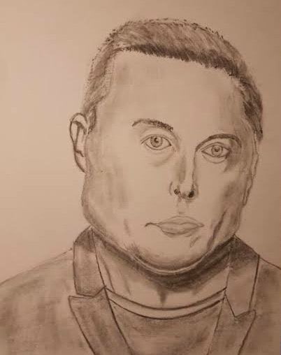 Elon Musk Drawing | How To Draw Elon Musk - YouTube