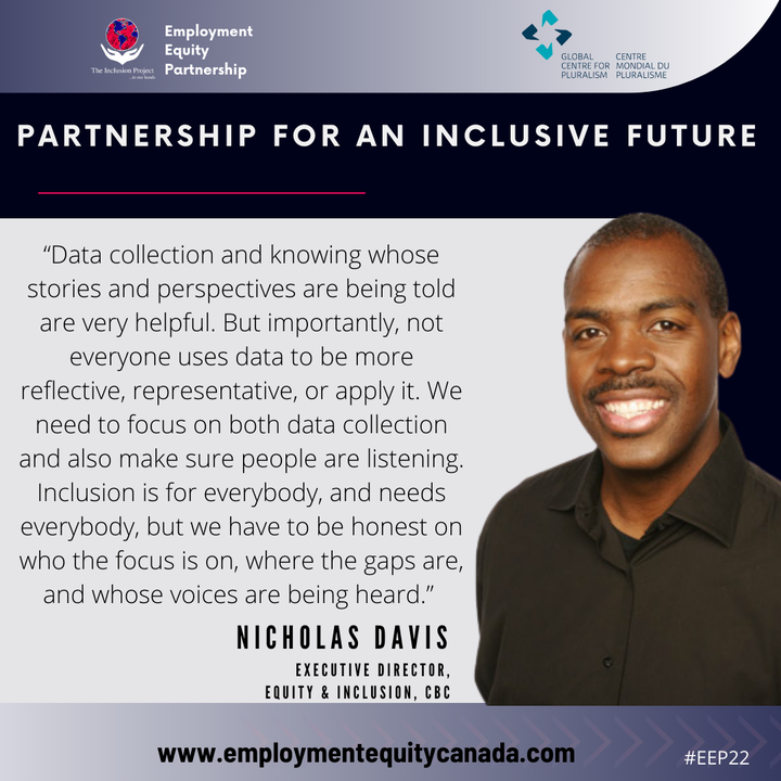 inclusionprjct's tweet photo. Nicholas Davis -Manager of Program Development for @CBC Canada, now presenting on Day 1 of our EEP Roundtable: “A New Normal”: Systemic Racism in the COVID-19 Era
#EEP22
@GlobalPluralism https://t.co/3dg6XGCjUA