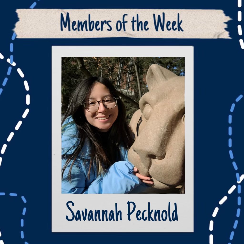 WeAreCircleK's tweet photo. Oh hey, there! Did you know that Penn State Circle K had so many great service members?! 

Honoring two more members for this week, please welcome Savannah and Gaby! https://t.co/u2ll3XXH6h