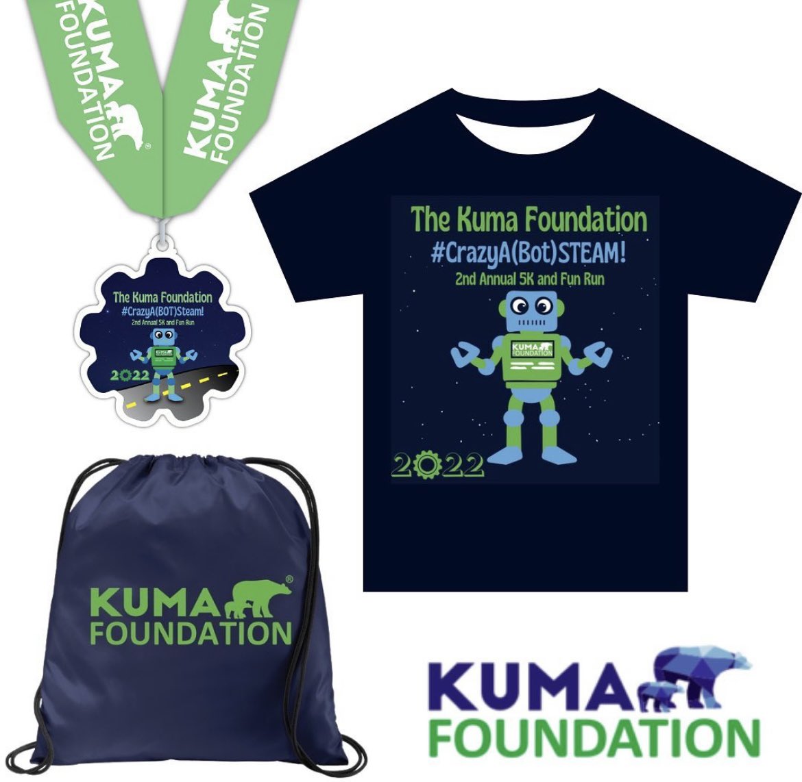 KumaFoundation's tweet image. Register today to ensure you get your own #CrazyA(Bot)STEAM5K swag! All runners, virtual or in-person, will receive a drawstring bag, t-shirt and custom medal to commemorate their participation in the #FunRun. Sign up today: runsignup.com/Race/VA/Bristo….