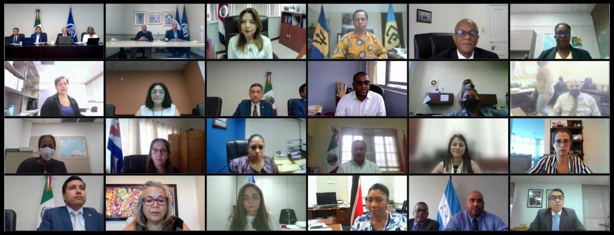 JoseCarlosRRuiz's tweet image. 41st Meeting of the Special Committee on Budget and Administration of @ACS_AEC 

#Cuba 🇨🇺 present 👉@embacubatt 

In photo 👇
Participants of the 41st Meeting of the Special Committee on Budget and Administration which was held virtually.

#26April 2022

acs-aec.org/index.php?q=re…
