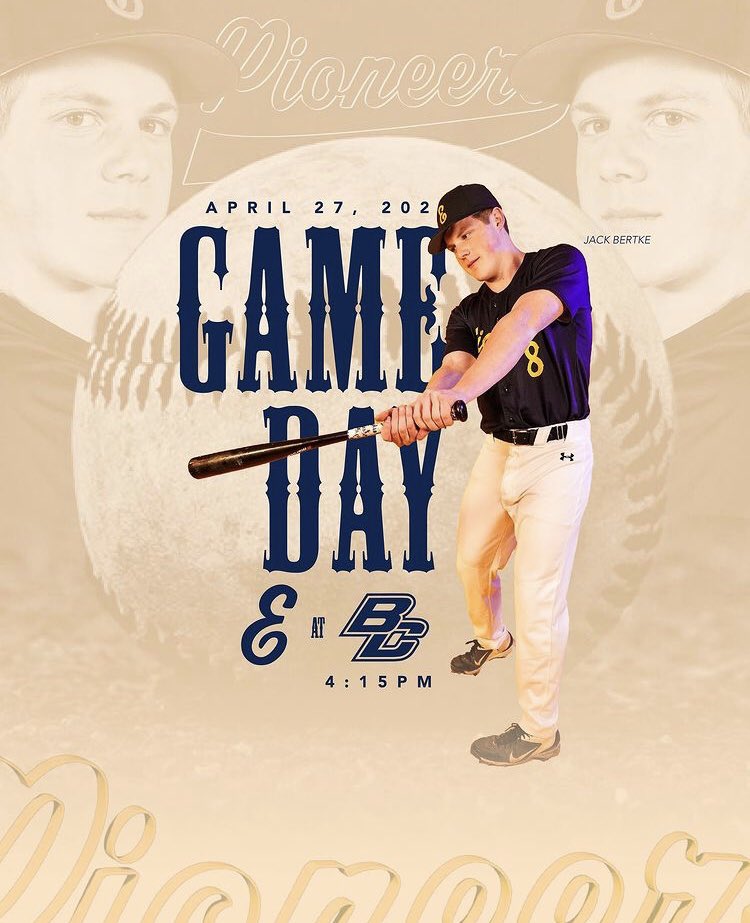 Gameday! First pitch at 4:15 out at Byron Center