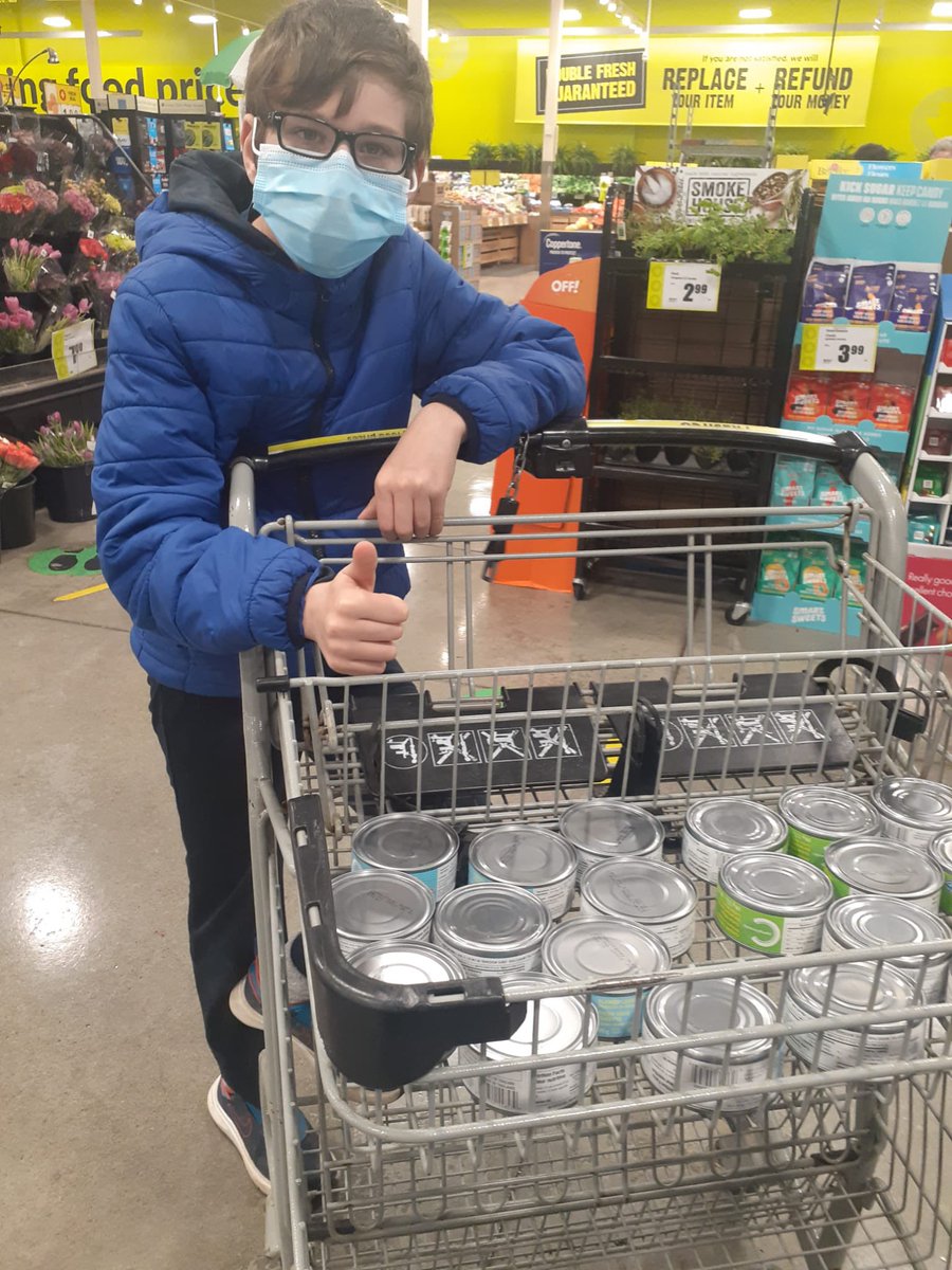 Special shout out to students in our Gr5FI classes and their families <a href="/StMaryOakville/">St. Mary Oakville</a> for going above &amp; beyond in support of our canned MEAT drive supporting <a href="/Food4KidsHalton/">Food4KidsHalton</a>  Reminder that donations will be gratefully accepted until Fri. April 29. @missrosehart
