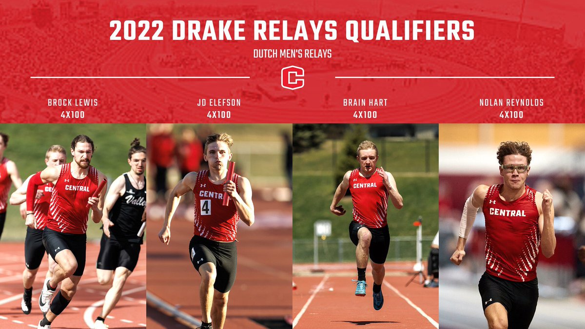 DutchXCTF's tweet photo. 15 men will be representing the Dutch at the Drake Relays this weekend. #DutchTF https://t.co/De7tI1SQFH