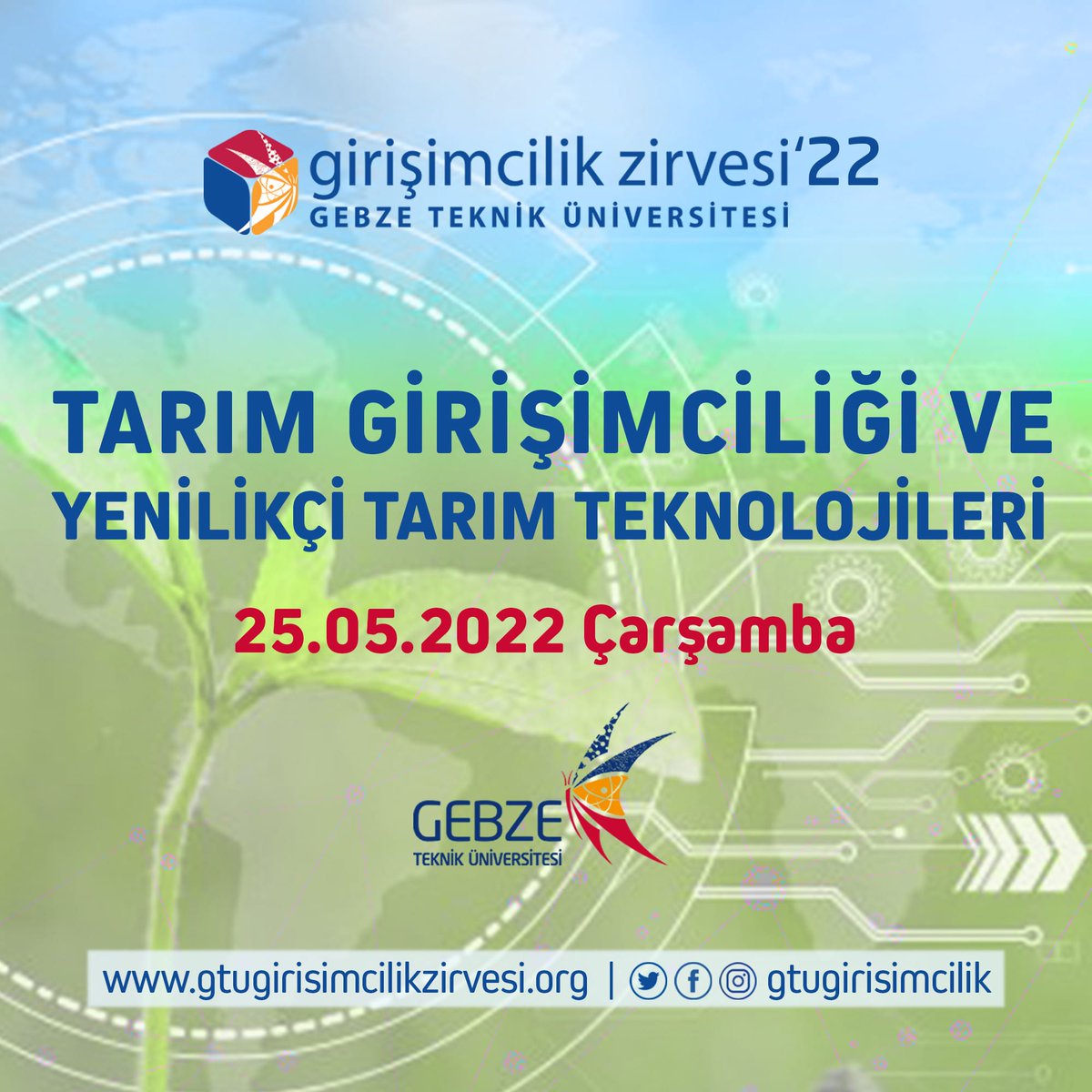 Girişimcilik Zirvesi için hazır mısınız?🥳
Bu sene 7.si düzenlenecek olan geleneksel zirvemizin teması “tarım”. Birbirinden önemli isimlere ev sahipliği yapacağımız etkinliğimize Mayıs ayında ajandalarınızda yer ayırmayı unutmayın!

#girişimcilik #tarım #zirve