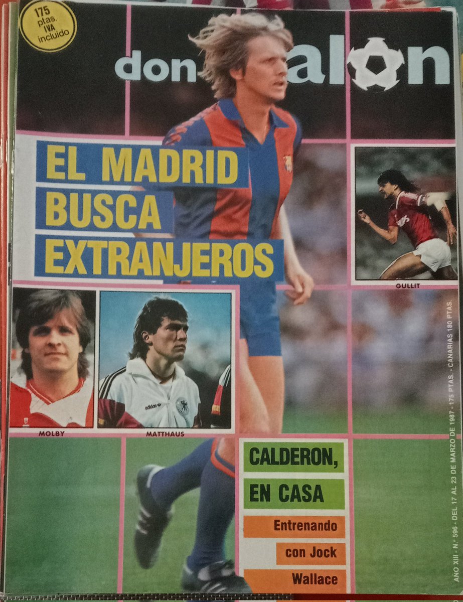 Portada Número 596 del 17 al 23 d marzo d 1987, Schuster Futbolista entonces del <a href="/FCBarcelona_es/">FC Barcelona</a> <a href="/FCBarcelona/">FC Barcelona</a> en portada