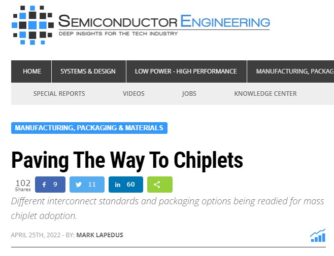 JCETGroup's tweet photo. JCET CTO Choon Lee is featured in today's Semiconductor Engineering article on Chiplets. Great read by Mark LaPedus!
https://t.co/sEL3mL61Cx
#JCET #chiplets #semiconductors https://t.co/9cKUuHPxfO