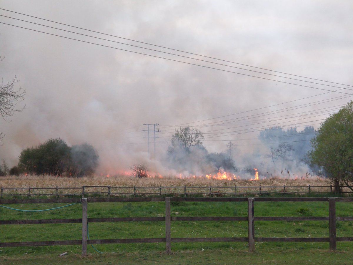 ZairaPuddephatt's tweet photo. Fire in water meadows near Southcote Burghfield, berkshire https://t.co/ndEoGdv4IH