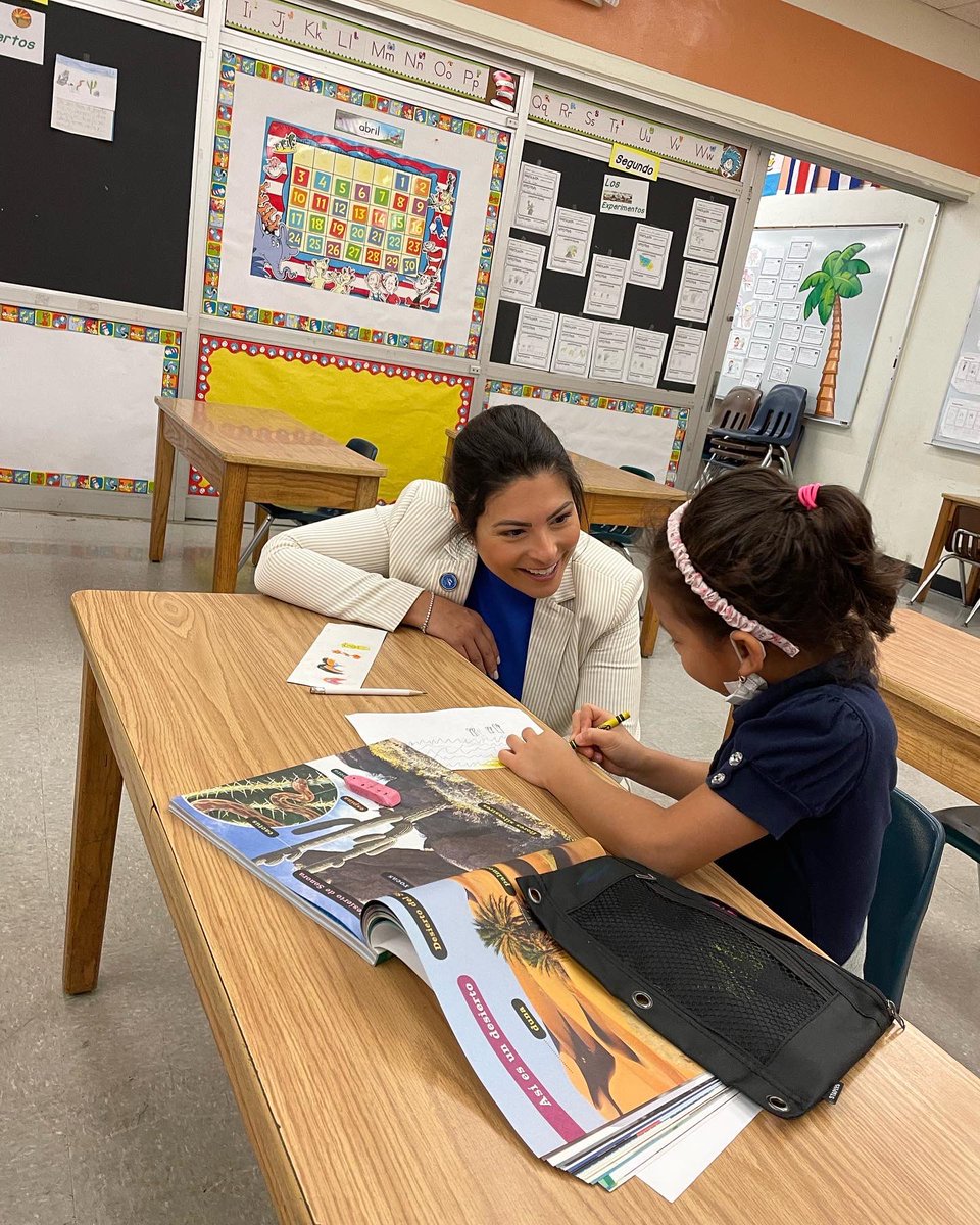 ChristiFraga's tweet photo. Brick by Brick! We had an extraordinary tour this morning. We were able to visit classrooms and speak to these intelligent students. Thank you Principal Olivera for your continued leadership and hospitality. These children are our future. #DiveintoFive https://t.co/vuq89zKeyN