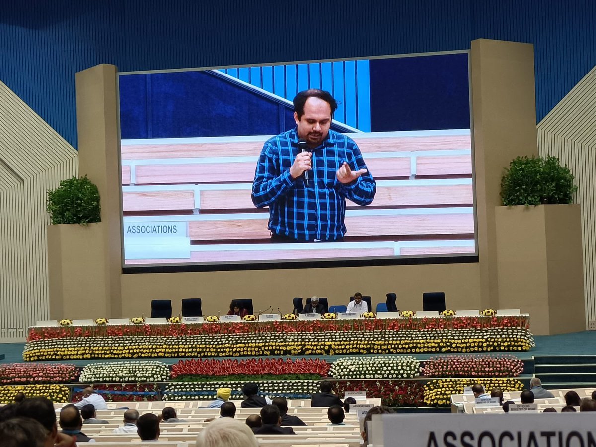 Giving speech at the Meeting with Industry associations under Chairmanship of Hon’ble Minister (MSME)