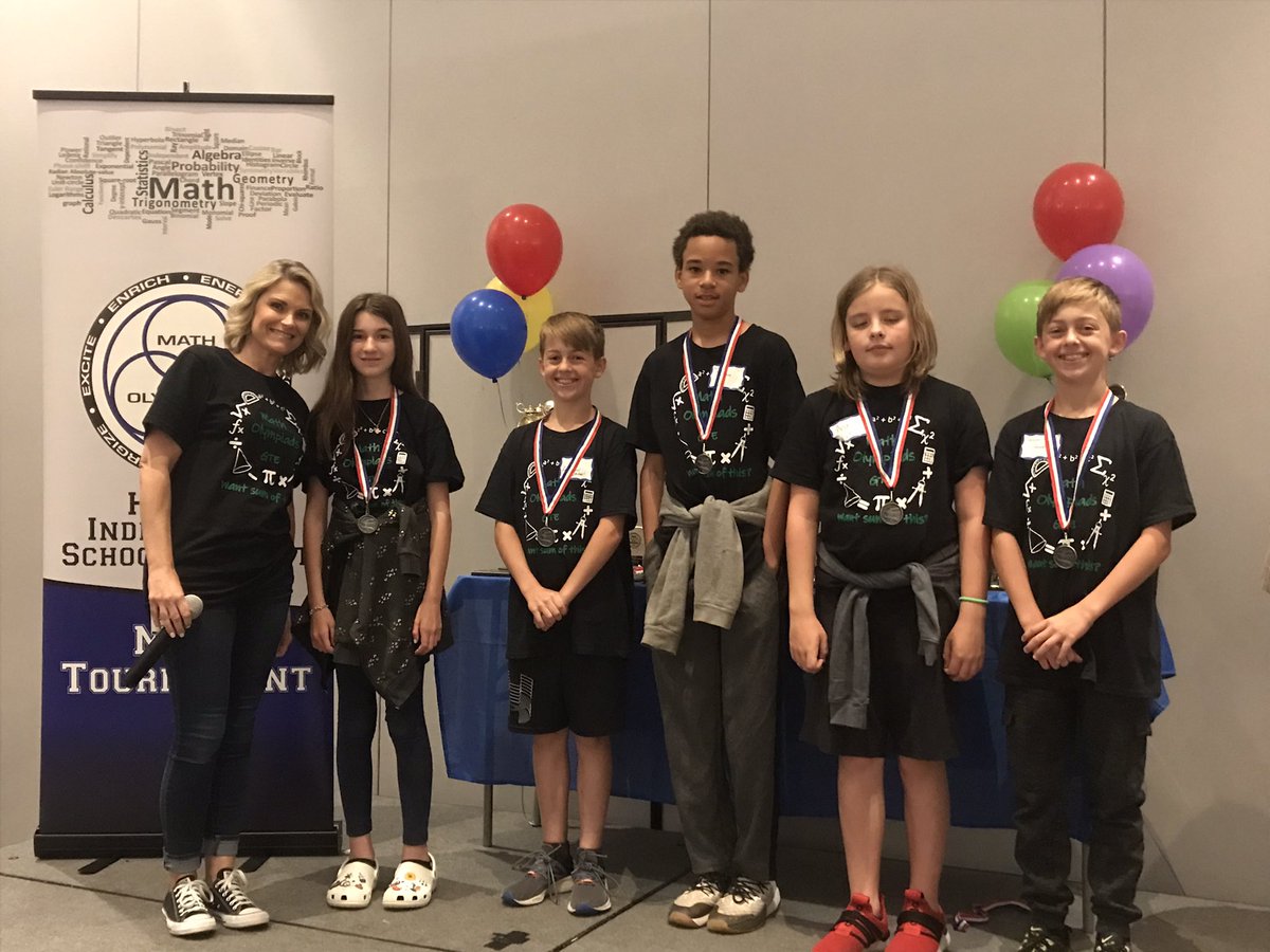 GTE_Math's tweet photo. Super proud of our top 5 Math Olympiads who competed today! Several of them were tied for 3rd place before the tiebreaker! Go Gators! @HumbleISD_GTE https://t.co/F8YT25UHR9