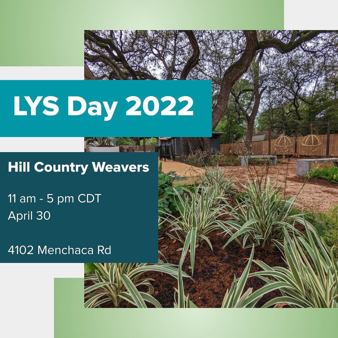 HCWeavers's tweet photo. Our new backyard garden is ready and we want to welcome you to this new knit-space!

Bring your knitting or crochet (or even loom!) and join us from 11 am - 5 pm.

We'll have snacks and lemonade and lots of places to sit and chat in the shade of our lovely oaks trees. https://t.co/wEXyLvjDCO