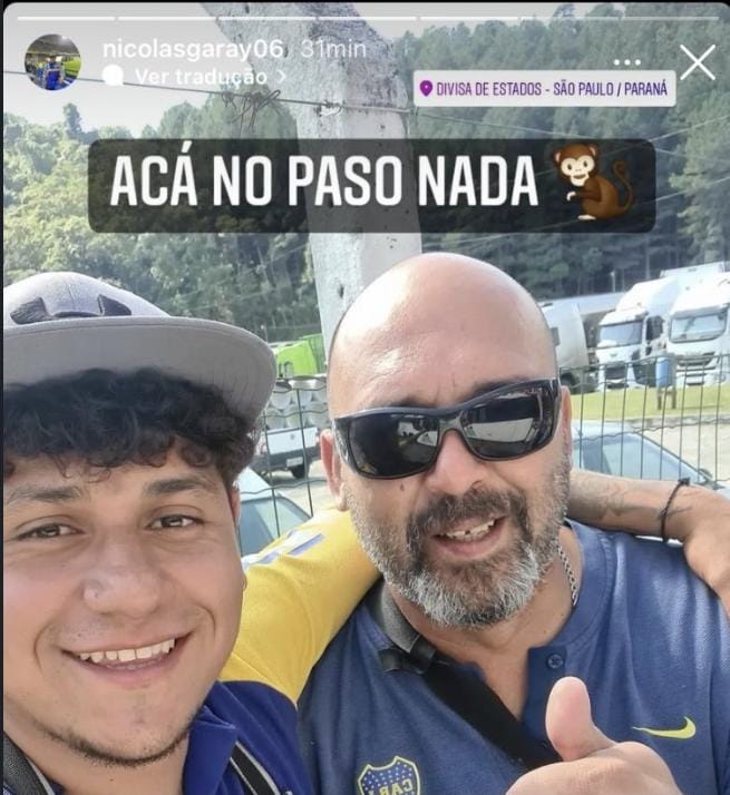 Cometeu um crime em outro país, passou vergonha em rede continental, morreu com R$ 3 mil de fiança, é feio e ainda quer tirar onda. Olá, <a href="/BocaJrsOficial/">Boca Juniors</a> li a nota de vocês sobre racismo e queria saber se diante da reincidência no crime os sujeitos voltarão a pisar na Bombonera.