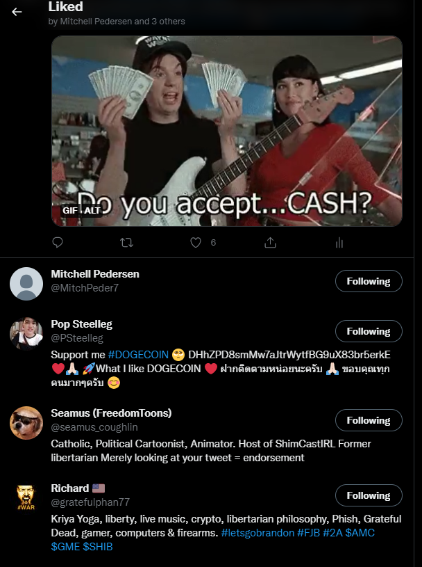 Matt_HollowayAZ's tweet photo. @Timcast @elonmusk @sourpatchlyds @IanCrossland @seamus_coughlin Caught that like from Mr. #Shimcast himself... it's a good day. https://t.co/ZAsw5vgEAx