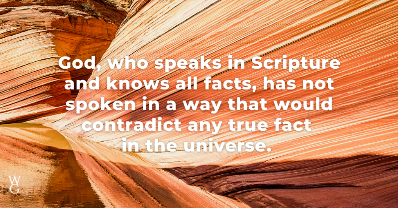 waynegrudem's tweet photo. We should not fear to investigate scientifically the facts of the created world but should do so eagerly and with complete honesty, confident that when facts are rightly understood, they will always turn out to be consistent with God's inerrant words in Scripture.