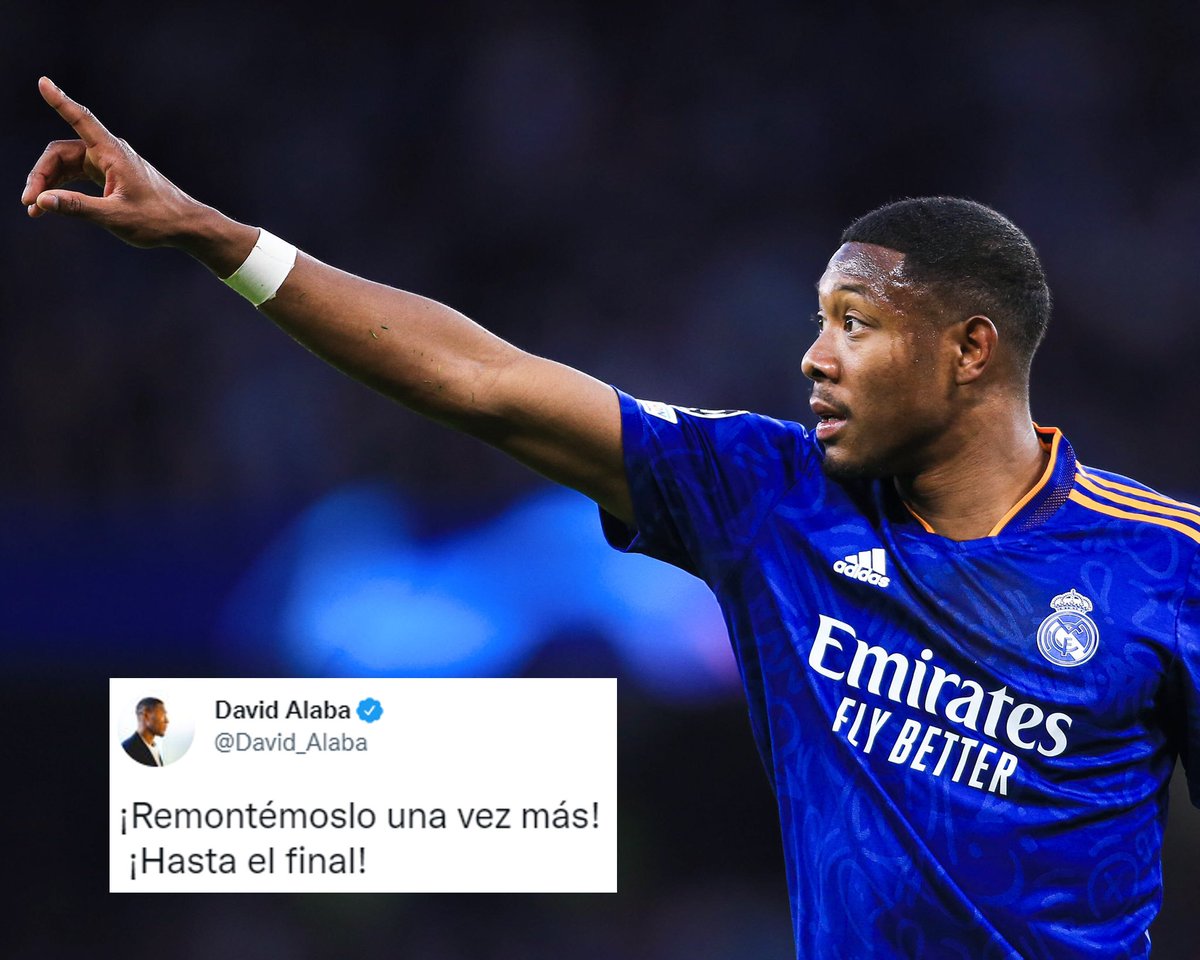 🔥⚪️ El mensaje de ALABA de llamamiento al BERNABÉU

🗣️ "¡Remontémoslo UNA VEZ MÁS!!

¡A las 12, <a href="/elchiringuitotv/">El Chiringuito TV</a> en MEGA!