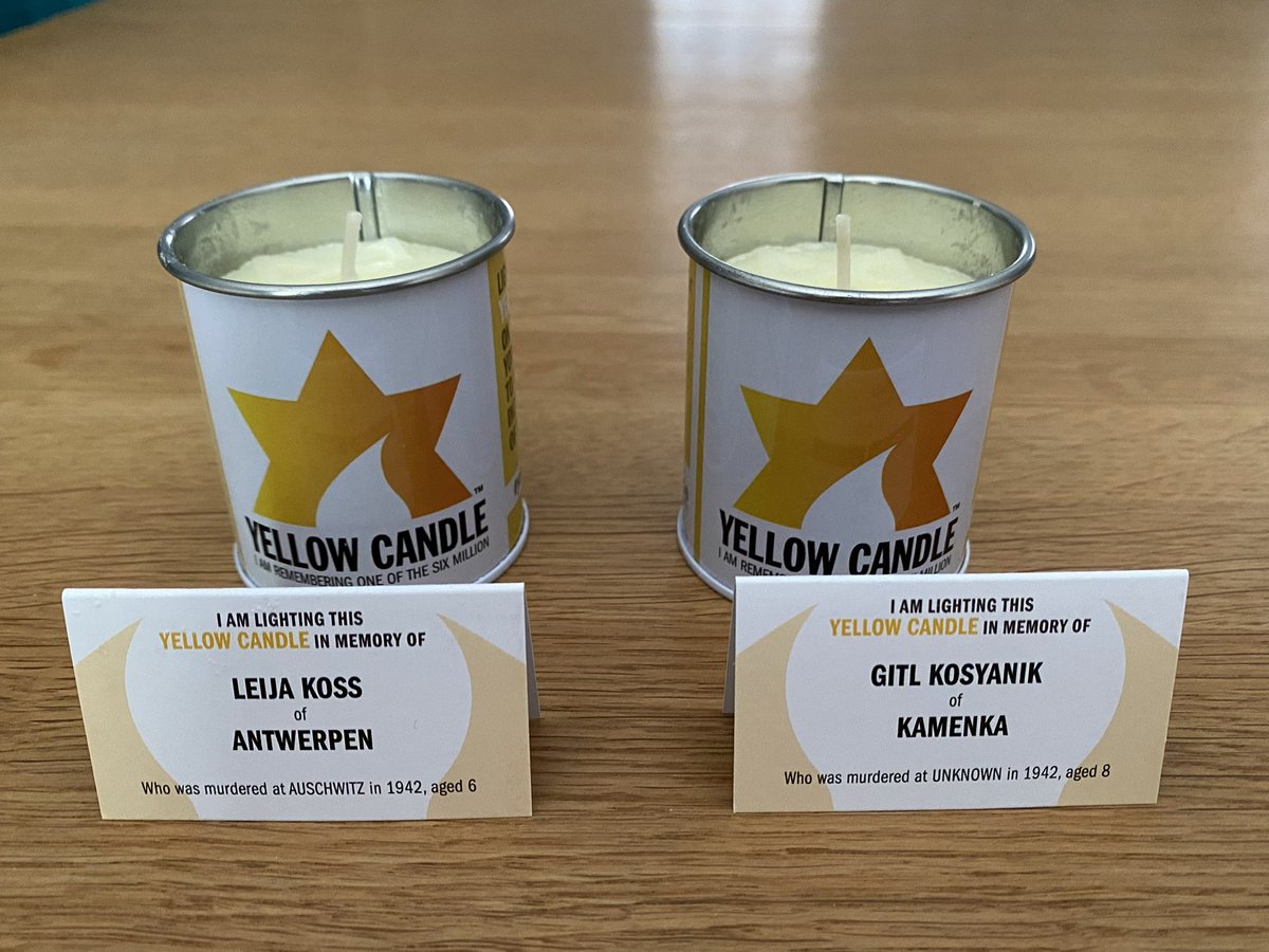DXW_KC's tweet photo. Tonight in Parliament I honour the memory of the victims of the Holocaust, including 1.5m children, and also those who rescued some - but too few - children from the horror.

Leija Koss and Gitl Kosyanik, murdered at the ages of 6 and 8.

#yellowcandle #YomHashoah @YellowCandleUK https://t.co/BiDne78gLg
