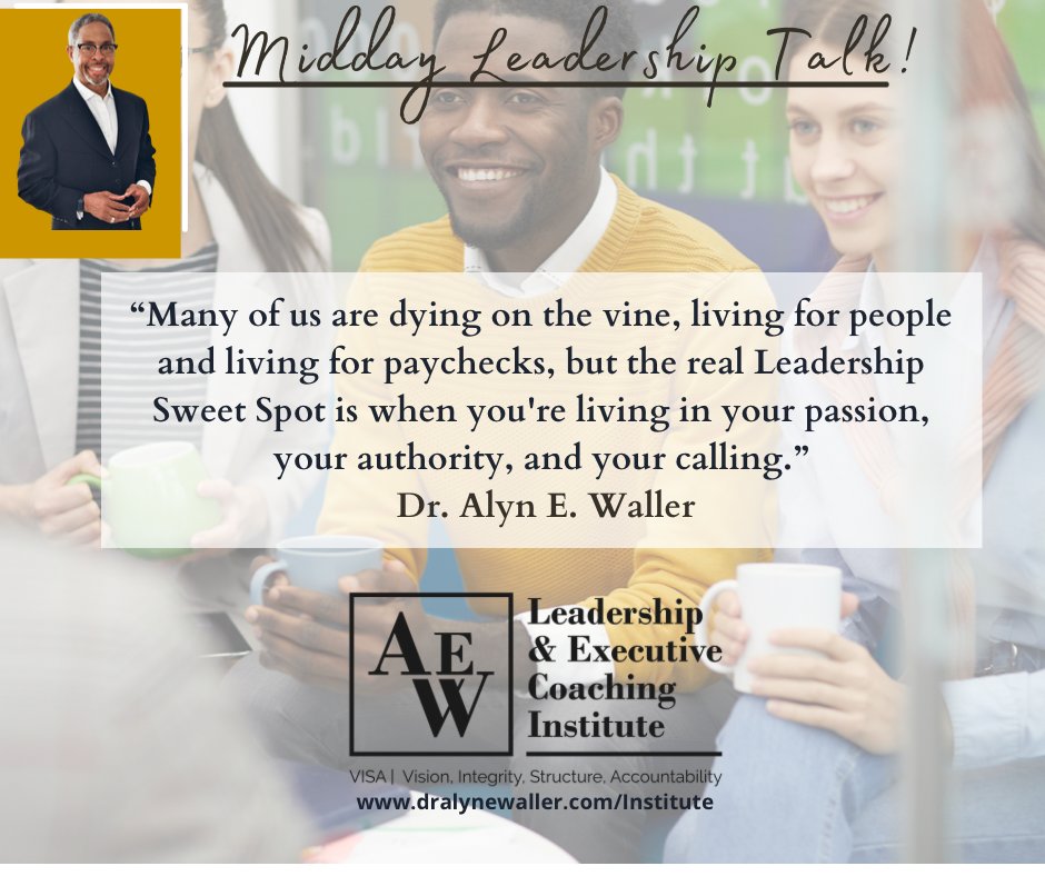 DrAlynEWaller's tweet photo. Visit AEW to join our Leadership Community. It's free and easy to sign-up!

#AEWLeadershio #VISALeadership #LeadershipSweetSpot #Vision #Accountability #Structure #Integrity #LivingInYourPassion #Authority #AnswerYourCalling https://t.co/GjYqEenENB