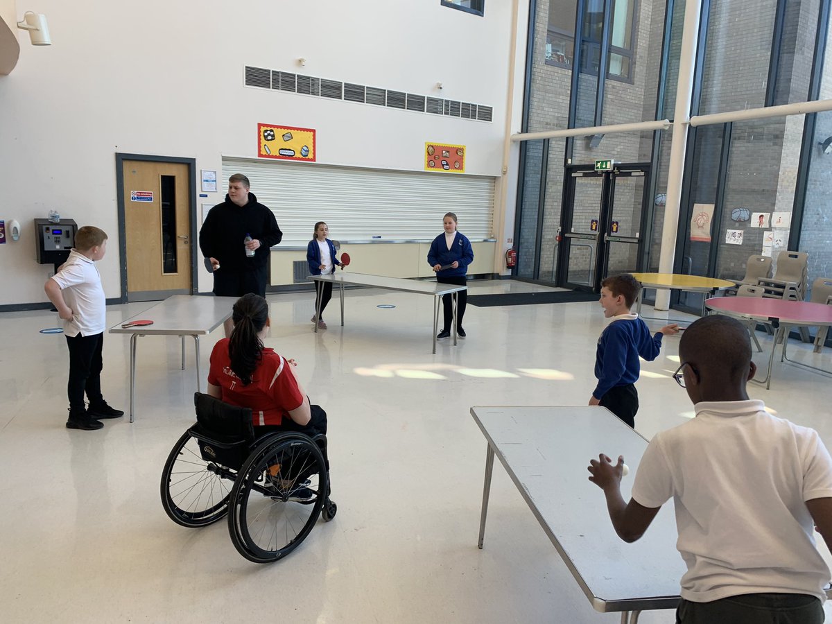 Mrs_Wilson1979's tweet photo. Another terrific table tennis session after school today thanks to Colette from the Joe Wilson Table Tennis Club 🏓@joewilsonttc @calderbridgeps @CalderbridgeSC @NLASC_Rory https://t.co/iMWmtumVkJ