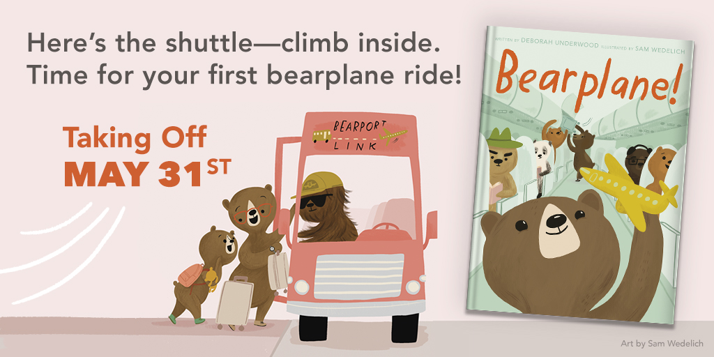 BEARPLANE! illustrated by <a href="/samwedelich/">sam wedelich</a> arrives next month! 🐻✈️

bit.ly/3jRebXp